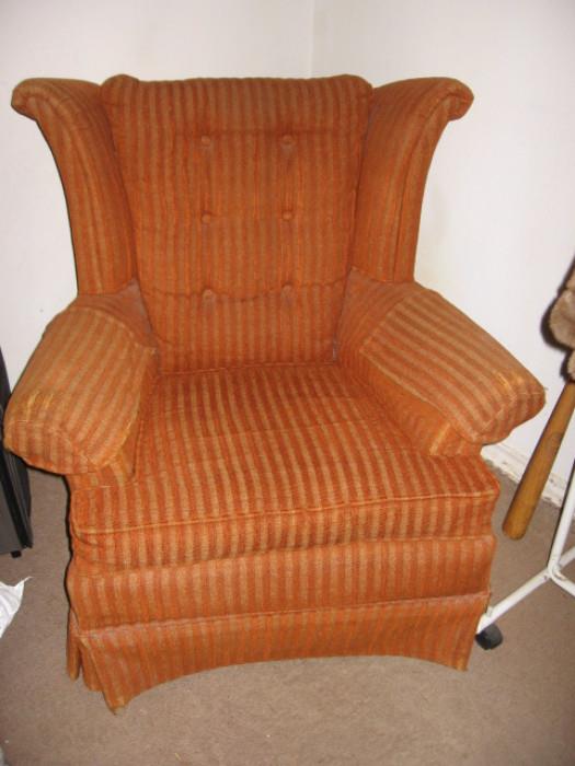 1950s orange chair