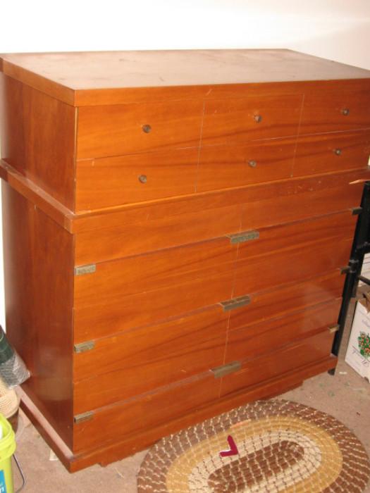 1950s Art Deco chest of drawers with four drawers