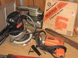 Skills shop 3/8 inch drill, Black & Decker to speed jigsaw, Sears Sander/polisher, orbital sander