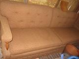 Vintage 7 foot fabric couch
