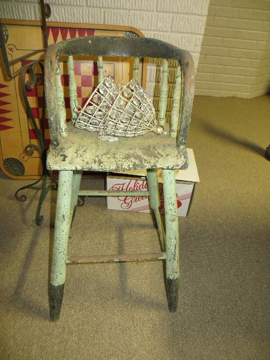 antique child's stool/chair