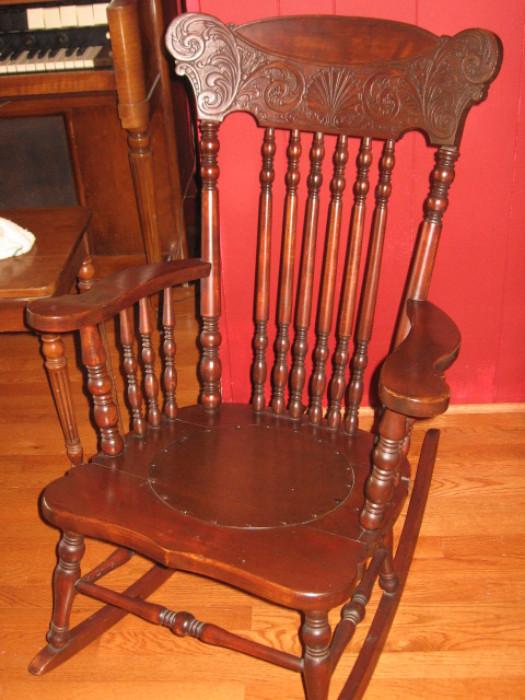 antique wood rocker [owner still has not made a decision if this will be a sale or not]