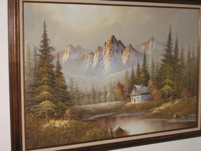 framed wall painting