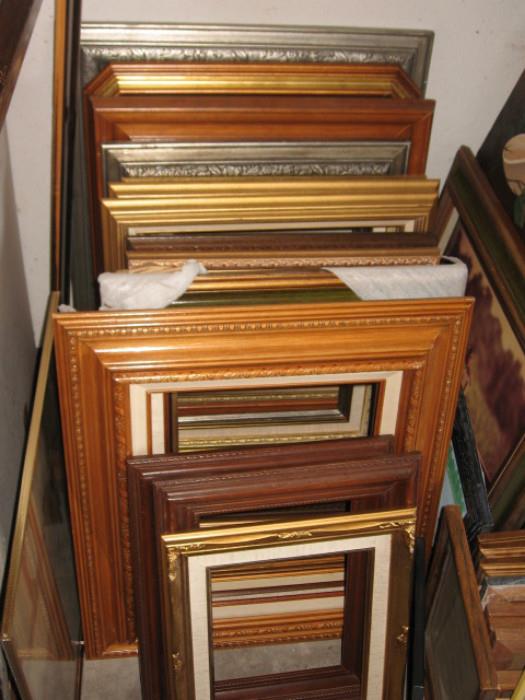 assortment of picture frames
