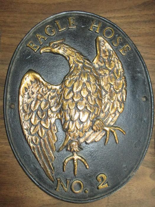 Antique Cast Metal Fire Insurance Plaque