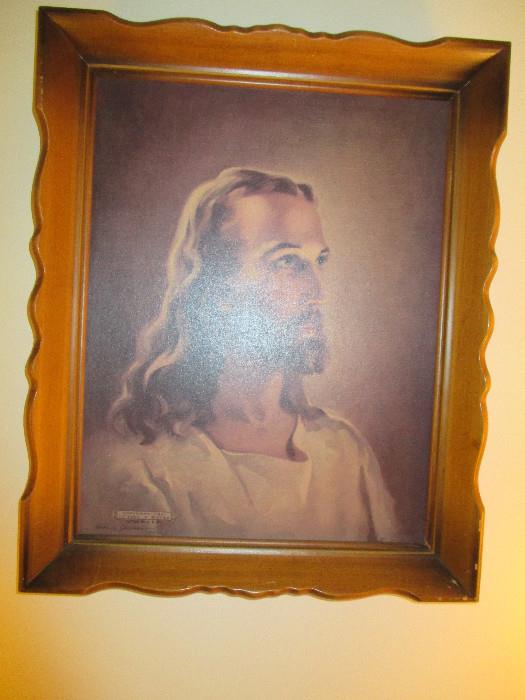 Framed Jesus picture