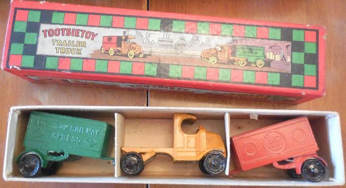 1930's Metal Tootsie Toy Truck in Original Box 