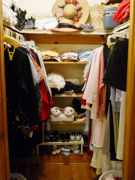 closet full of clothing!
