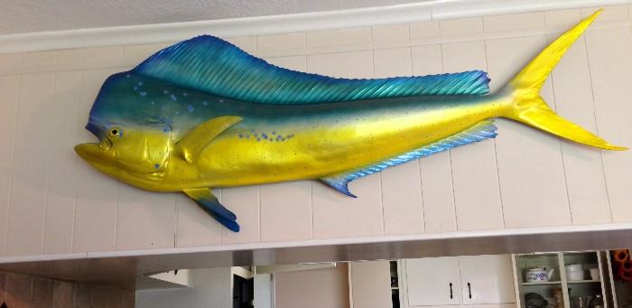 Large fiberglass fish mount