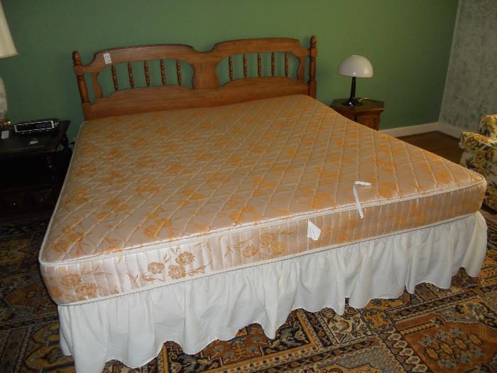 King Size Bed and Bedding