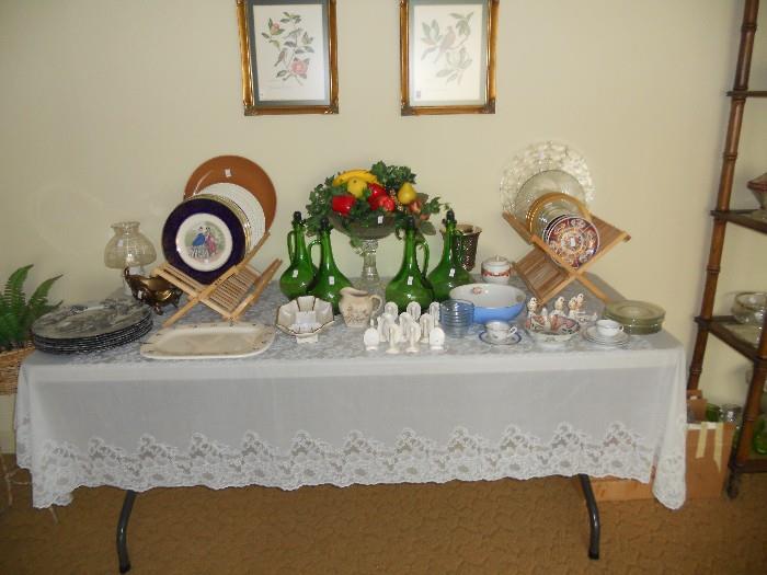 Miscellaneous glassware and china