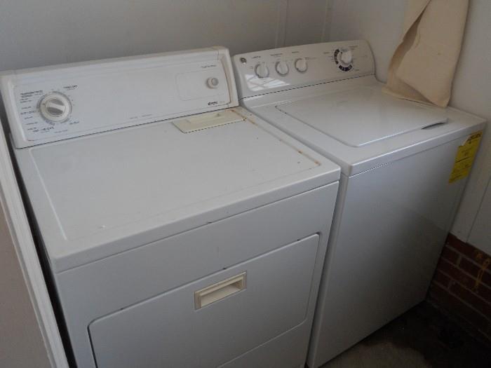 GE Electric Washer and Kenmore Dryer