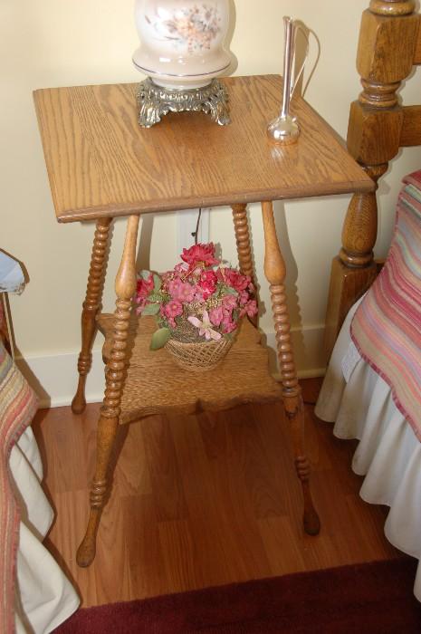 Antique oak parlor table