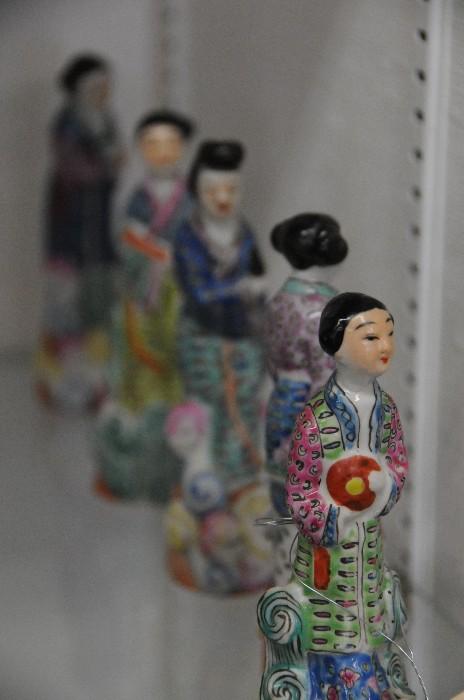 Chinese porcelain painted ladies