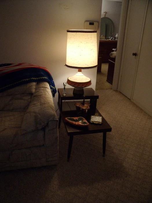 Retro table with other lamp