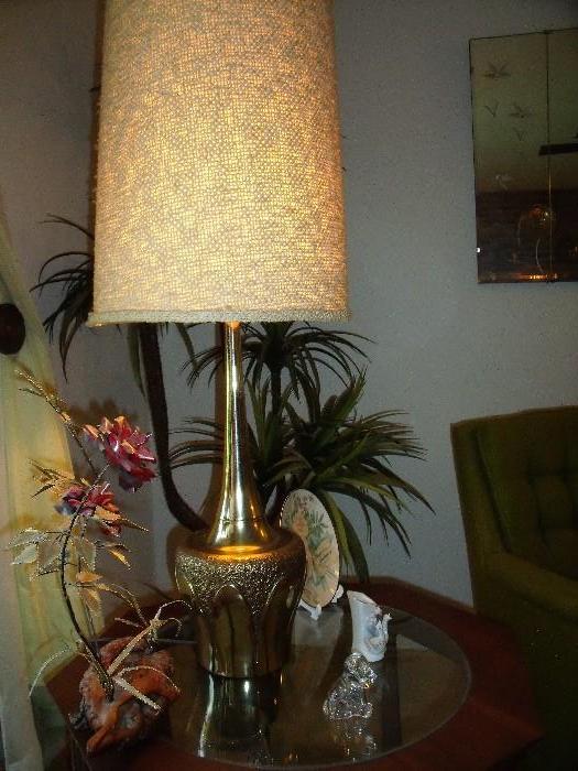 One of two retro lamps