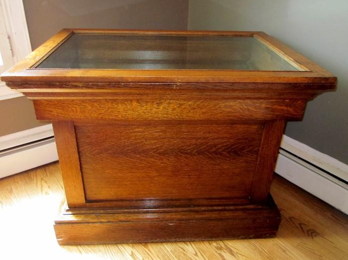 Antique quarter-sawn Oak display case
