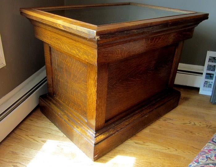 Antique quarter-sawn Oak display case