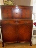 Vintage high boy chest-on-chest