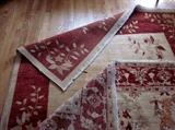2 Peshawar Agra rugs, natural vegetable dyes, hand woven - Pakistan