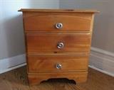 small pine chest