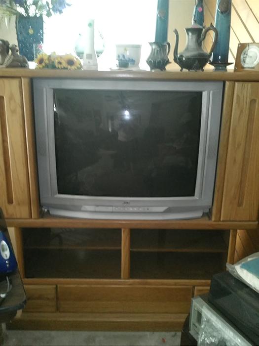 Entertainment Center and 25" TV