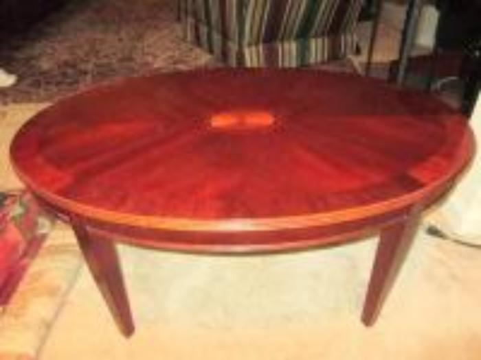 Coffee Table with Inlay design in center

