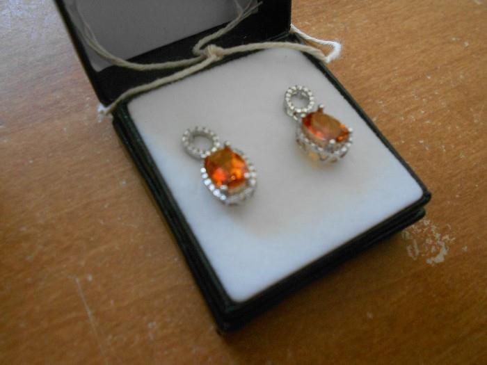 azotic topaz gemstone earrings