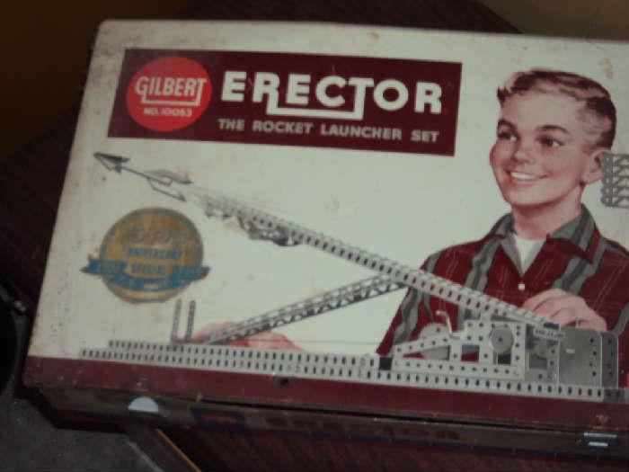 1909-1959 50th Anniversary Erector set in metal box