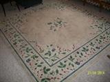 Large square area rug