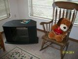 TV stand and rocking chair