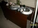 Drop leaf table and 2 - Roombas with docking stations