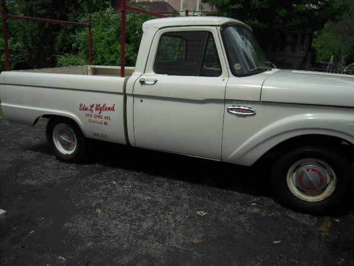 1966 Ford Pickup, 6 Cylinder, One Owner, 50,415 Miles, Very Clean