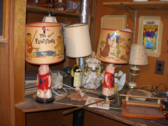 Fred Flintstone lamps