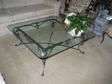Iron-based Glass-top Coffee Table