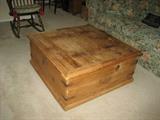 Rustic Pine Coffee/Storage Table