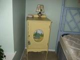 Vintage Cottage Painted Music Cabinet