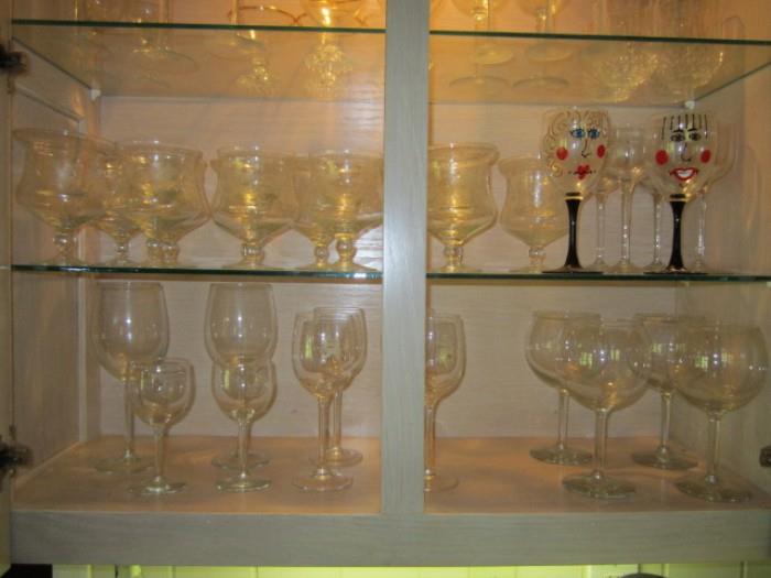 Shrimp chillers and other glassware