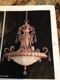 Matching Kichler chandelier to foyer. Beautiful quality. Take both and I will negotiate. Sold separate more. Each crystal comes hand packed.