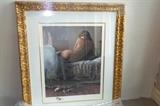 Wenworth nude art. Actually a tasteful painting. Perfect in a formal bathroom or romantic bedroom.