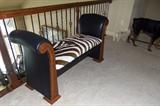 Thomasville Zebra Bench. Firm $1000