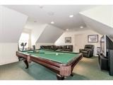 Pool Table, Leather Sofa & Armchair, Large Screen TV