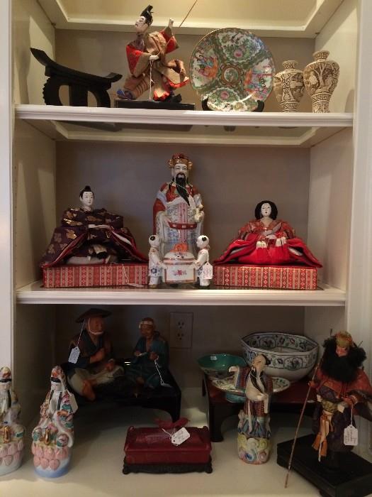 Japanese Hina dolls from Taisho/Showa era (circa 1920) Oriental fabric dolls, Oriental porcelain dolls, Oriental china, craftsmen figures