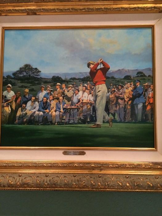 Byron Nelson oil painting