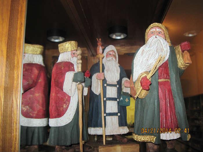 Dick Nelson hand carved, signed and numbered Santas