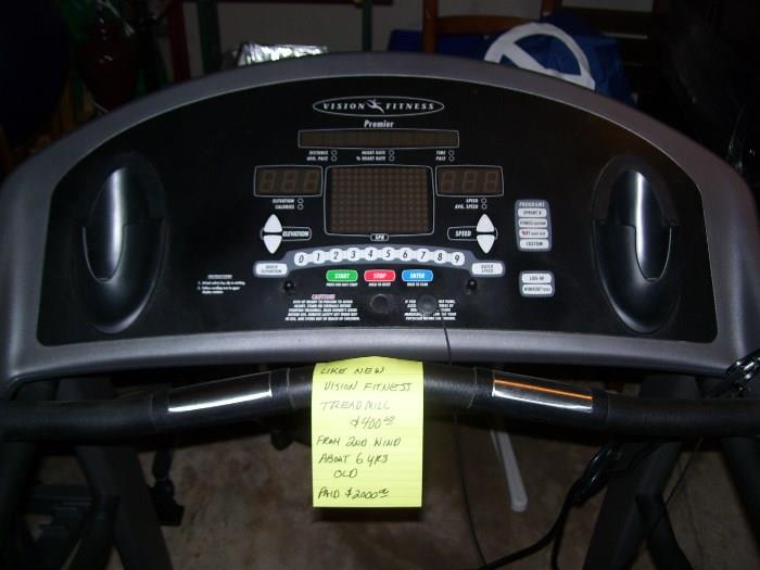 Panel of treadmill
