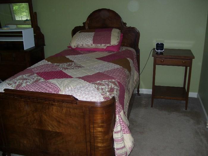 Antique French twin bed