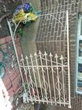 White iron outdoor decor