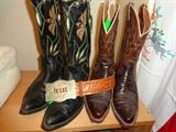 Vintage cowboy boots and belt
