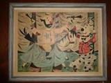 Mid-century artwork, signed Fletch[er?], 1958